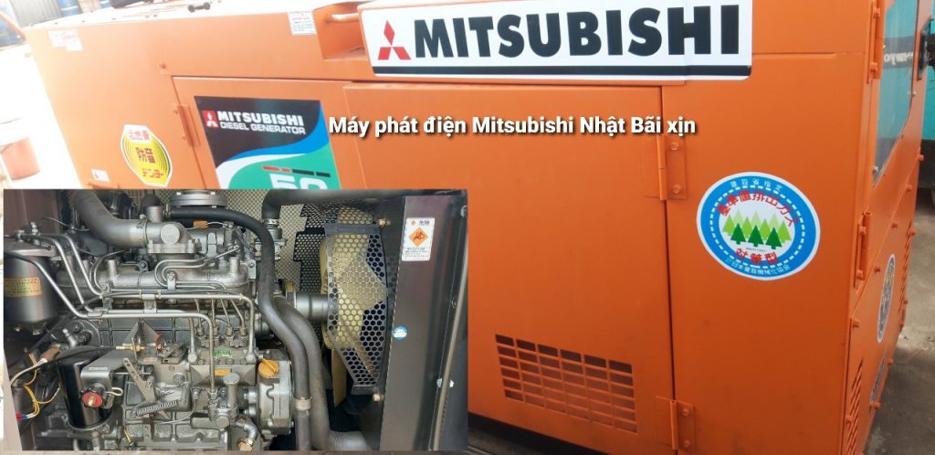 May phat dien mitsubishi 50kva nhat bai cu