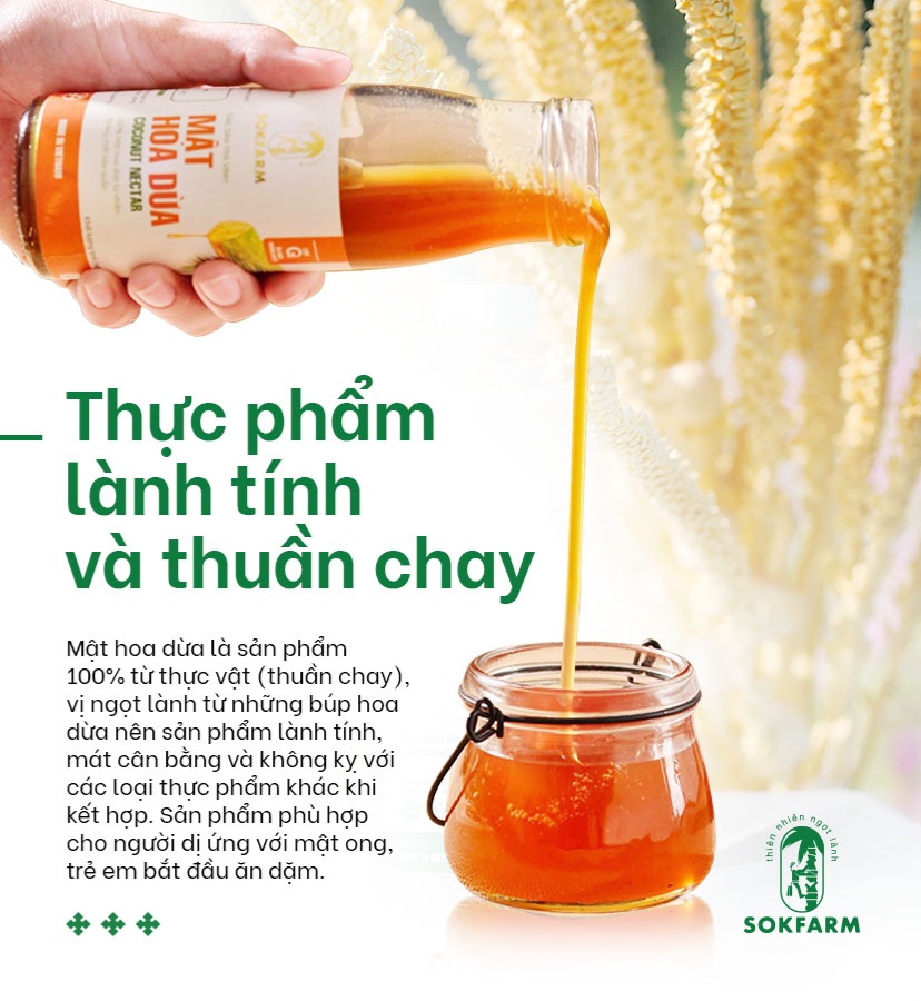 Mat hoa dua Sokfarm 250g cho nguoi an chay