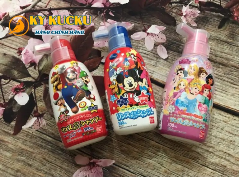 Sữa tắm gội Bandai Nhật Bản cho em bé chính hãng 300ml