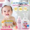 Sữa Tắm trẻ sơ sinh Pigeon Lá Đào của Nhật Bản 450ml chính hãng