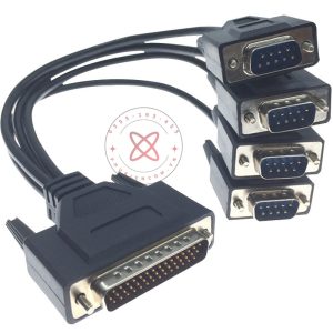 Cáp chuyển đổi DB44 sang 4 cổng DB9 RS232 COM chân đực